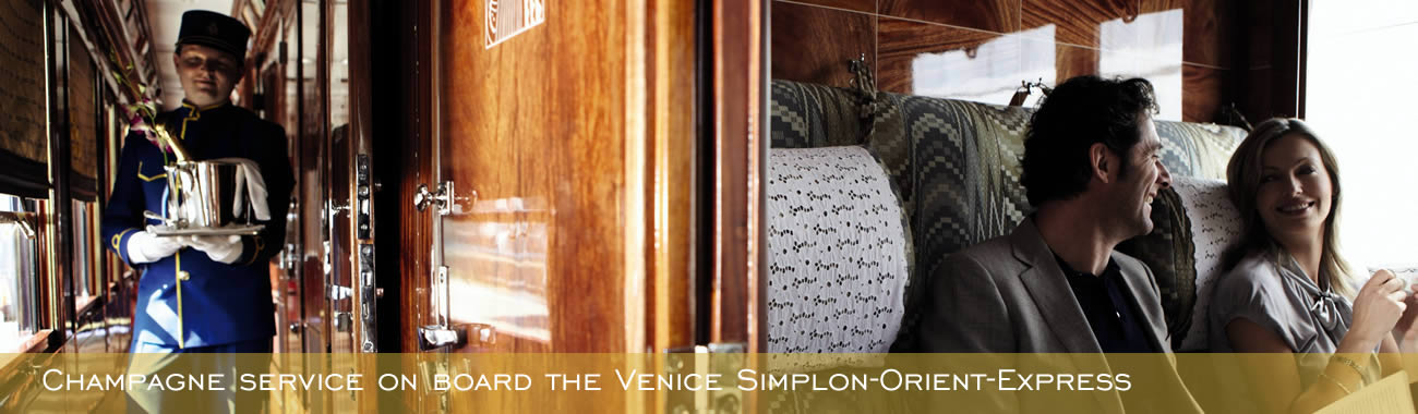 Champagne Service on board the Venice Simplon-Orient-Express
